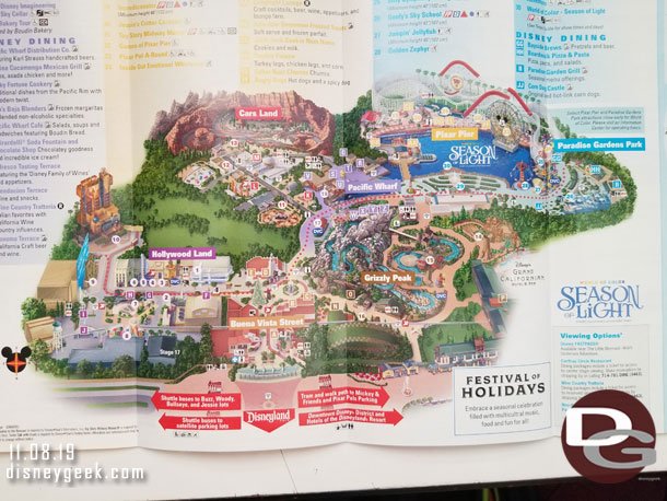 A look at the current park map.