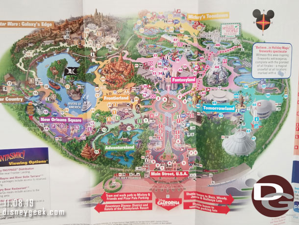 Disneyland Park Map