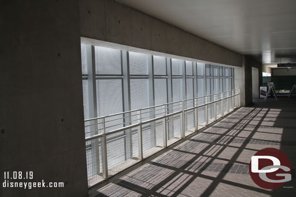 The 5th floor work above the restrooms to cover the opening is completed.