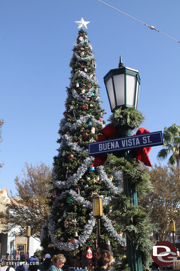 The Disney California Adventure Christmas Tree.