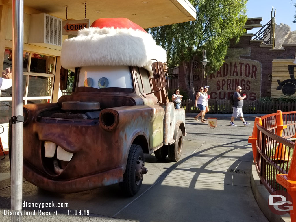 Santa Mater was greeting guests when I walked by.