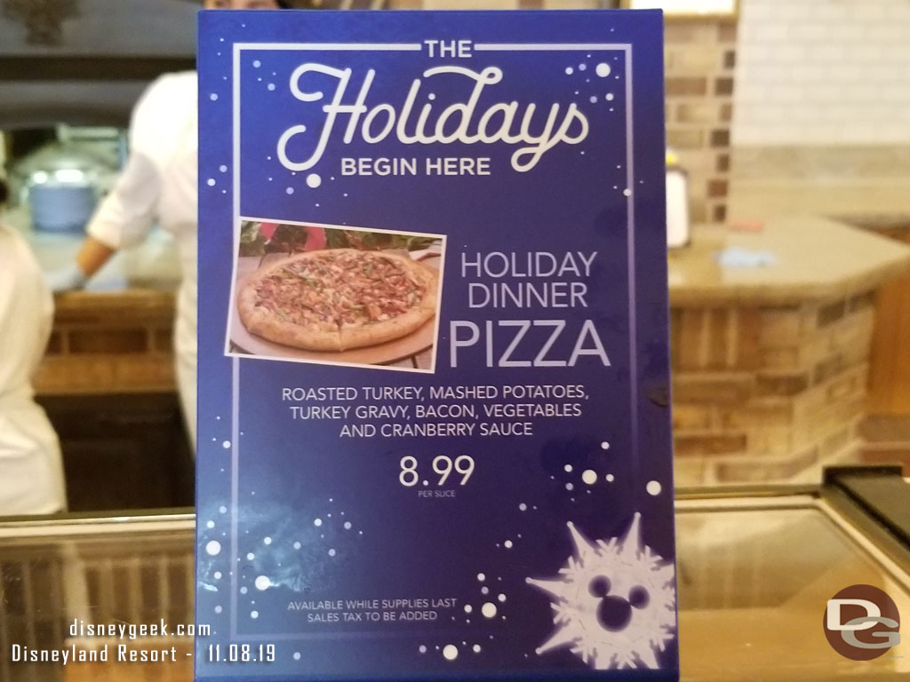 Boardwalk Pizza has a holiday dinner pizza this year.