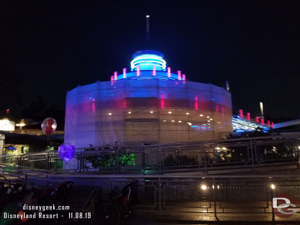 Autopia is closed for renovation, so Tomorrowland was peaceful this evening.. no car noise.