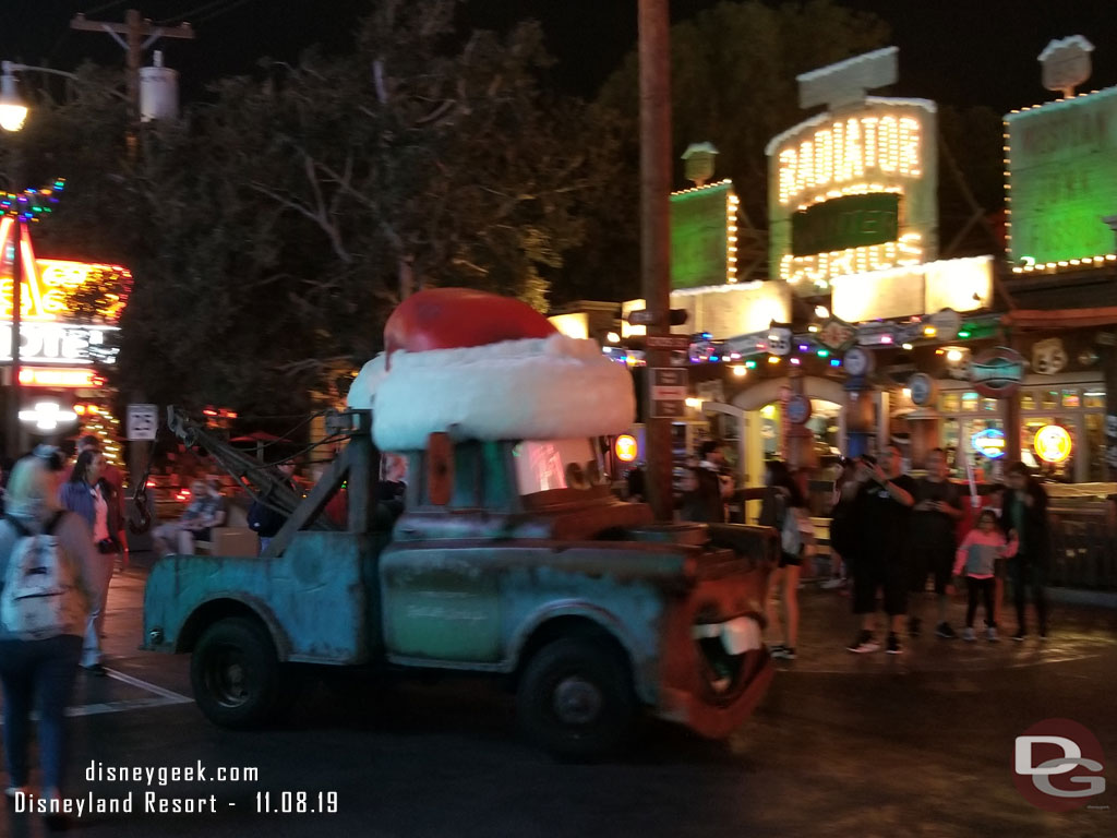 Santa Mater cruising by.