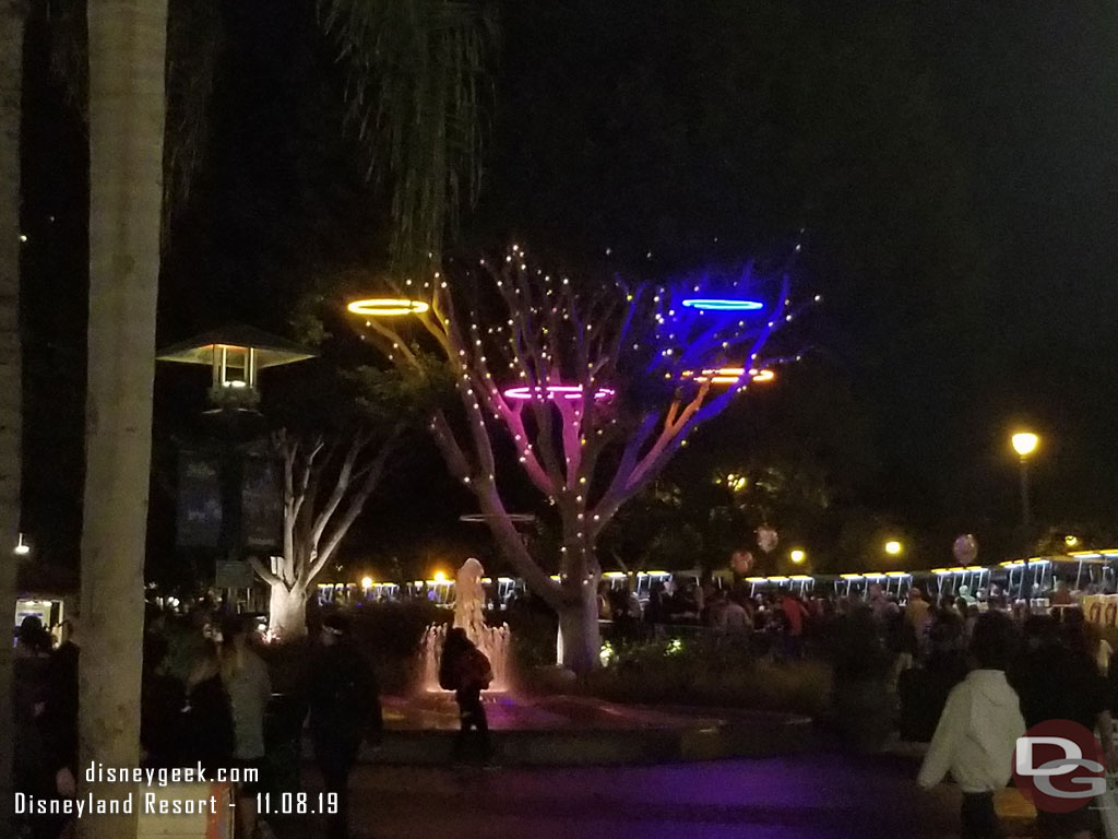 New lights in the Downtown Disney trees this year.. only saw these in one tree by the tram stop.  