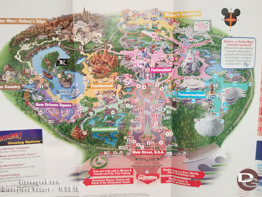 Disneyland Park Map