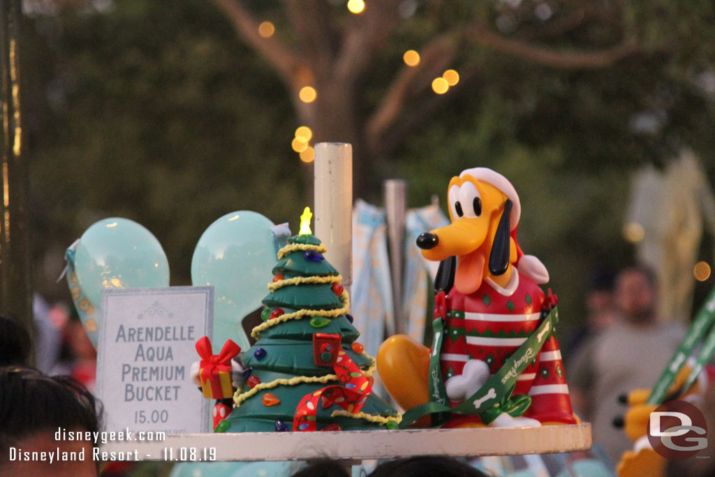 Holiday popcorn bucket offerings in the hub