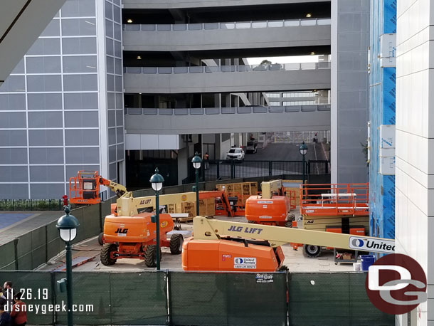 All quiet today on the new elevator project.  I thought they may be working to cover the exterior before the rain comes but it does not appear so.