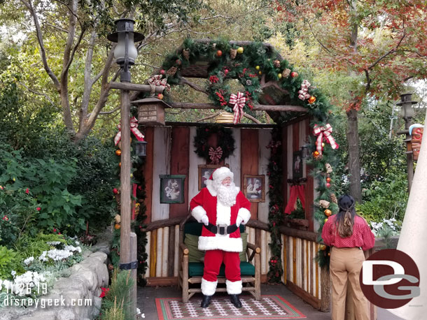 Santa ready to meet guests.