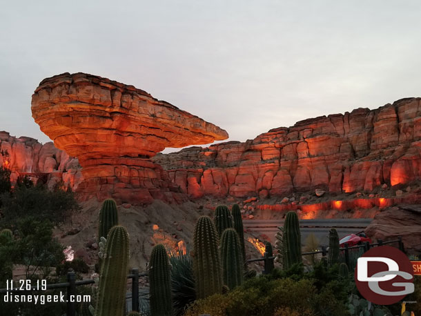 Always nice and peaceful to walk through Ornament Valley when the attraction is down.