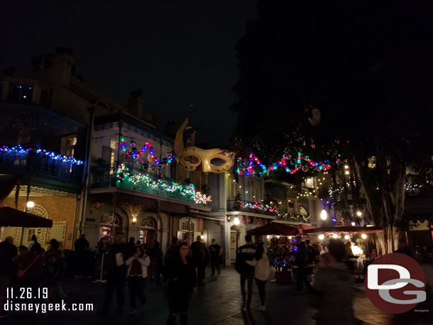 New Orleans Square this evening.