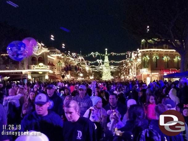 Returned to Main Street USA just as the parade wrapped up.