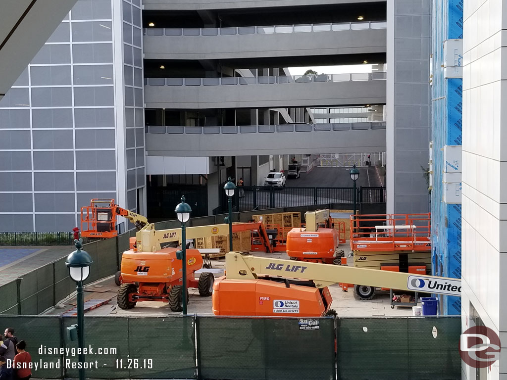 All quiet today on the new elevator project.  I thought they may be working to cover the exterior before the rain comes but it does not appear so.