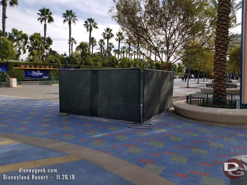 Another fenced off area.  Guessing for signage work.