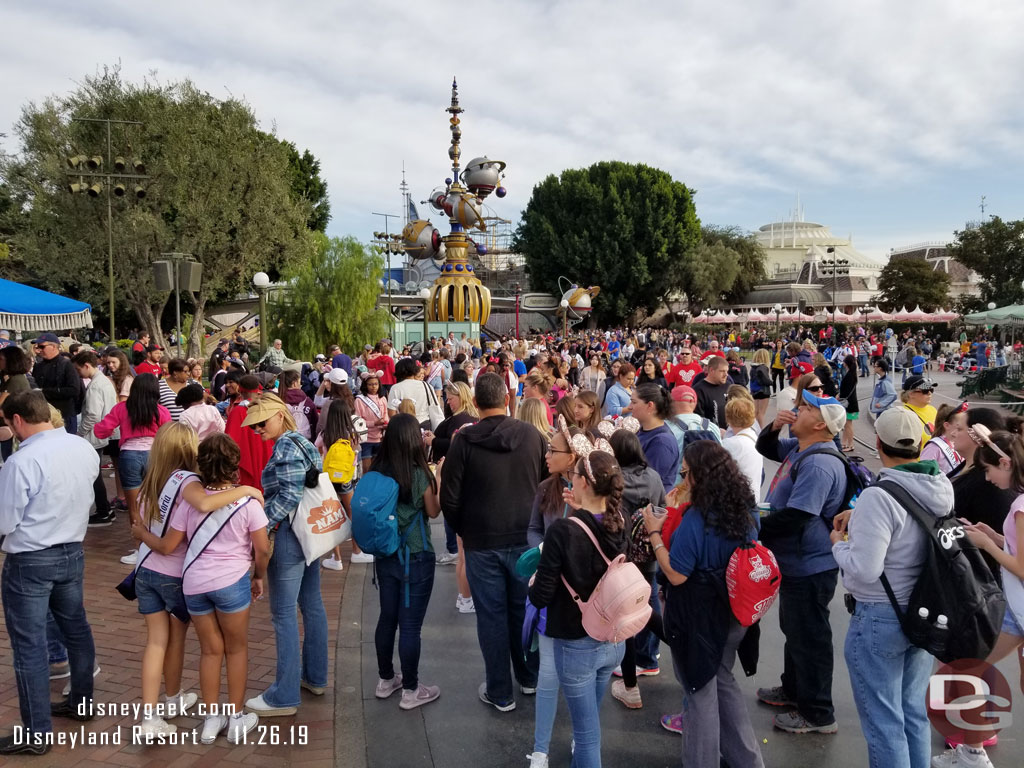 A lot of guests moving around this afternoon.