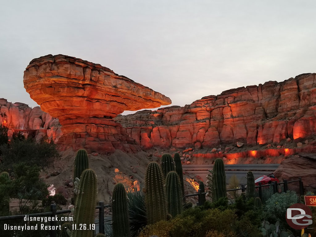 Always nice and peaceful to walk through Ornament Valley when the attraction is down.