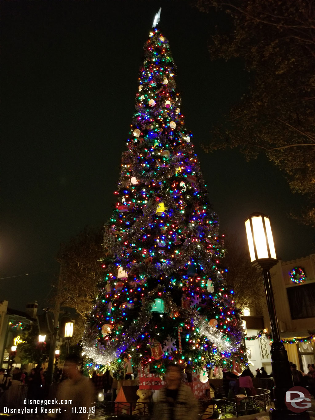 Buena Vista Street Christmas Tree.