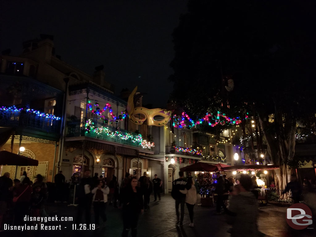 New Orleans Square this evening.