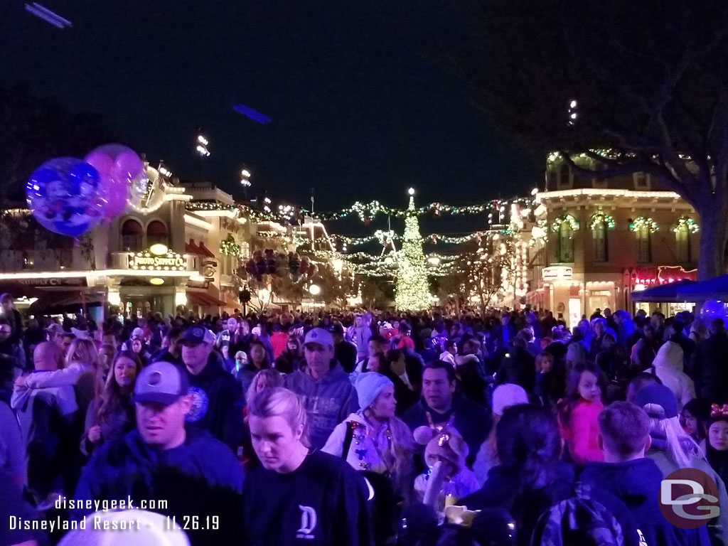 Returned to Main Street USA just as the parade wrapped up.