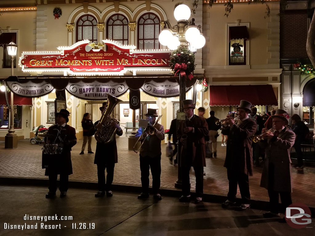 Dickens Yuletide Band 6:35pm performance.