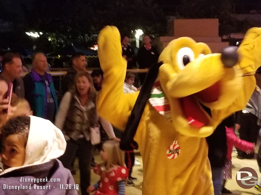 Pluto was also dancing.