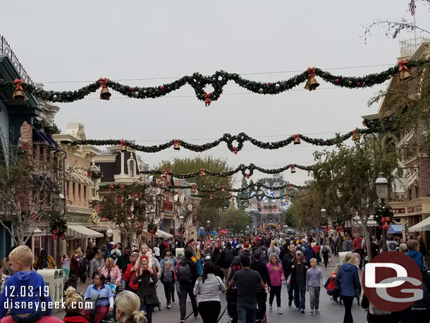 Main Street USA this cloudy and cool afternoon.