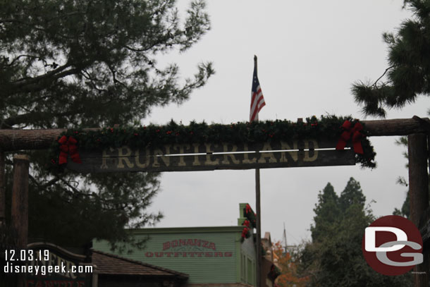 Walked through Frontierland to reach Batuu.