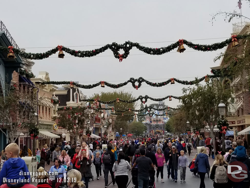 Main Street USA this cloudy and cool afternoon.