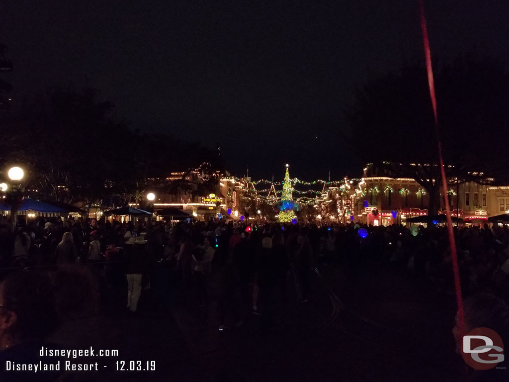 Returned to Main Street USA for the 6:00pm A Christmas Fantasy Parade.