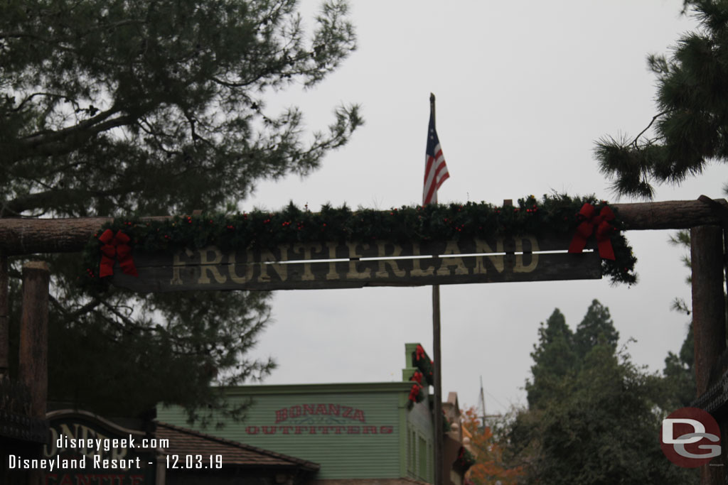 Walked through Frontierland to reach Batuu.