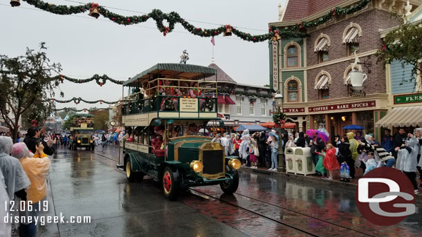 The cars were followed by two Omnibuses.