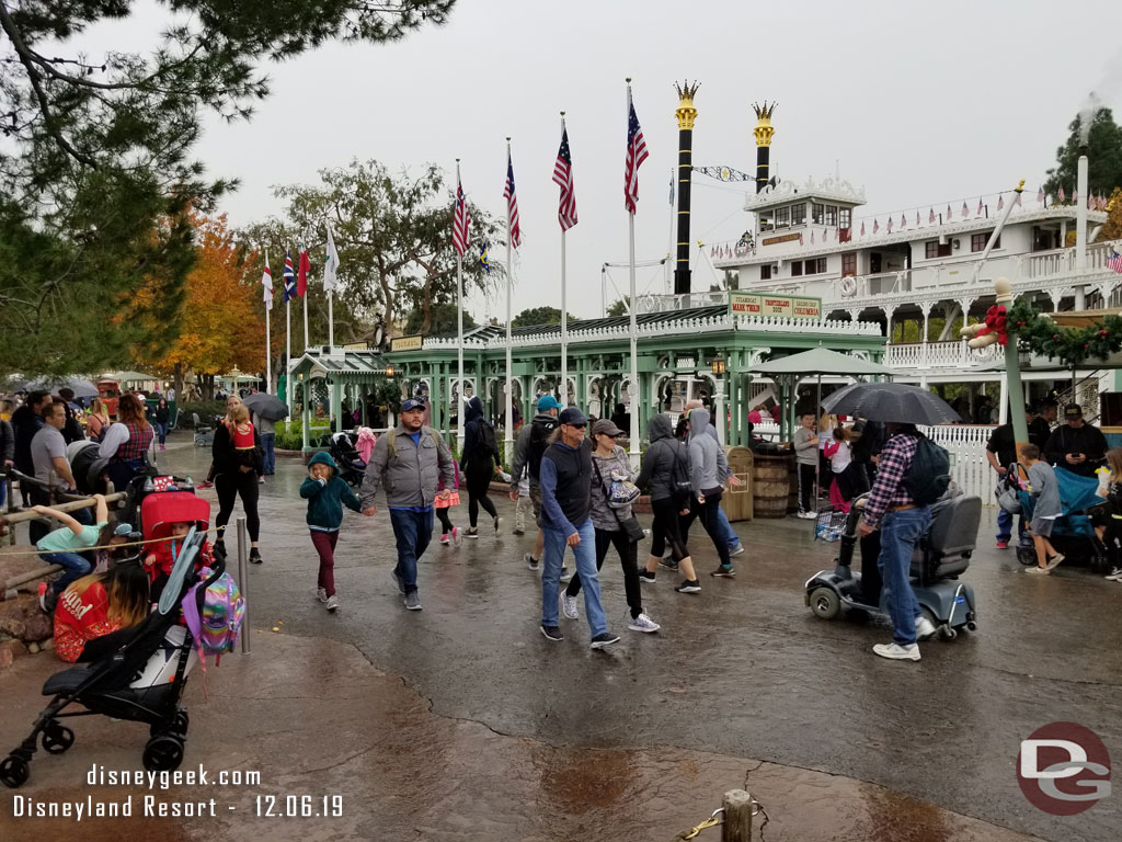 By the time I reached Frontierland it was raining pretty good.