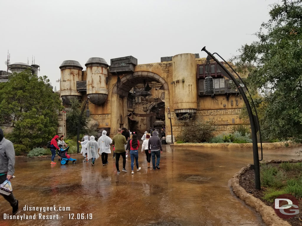 Walking back toward the Marketplace