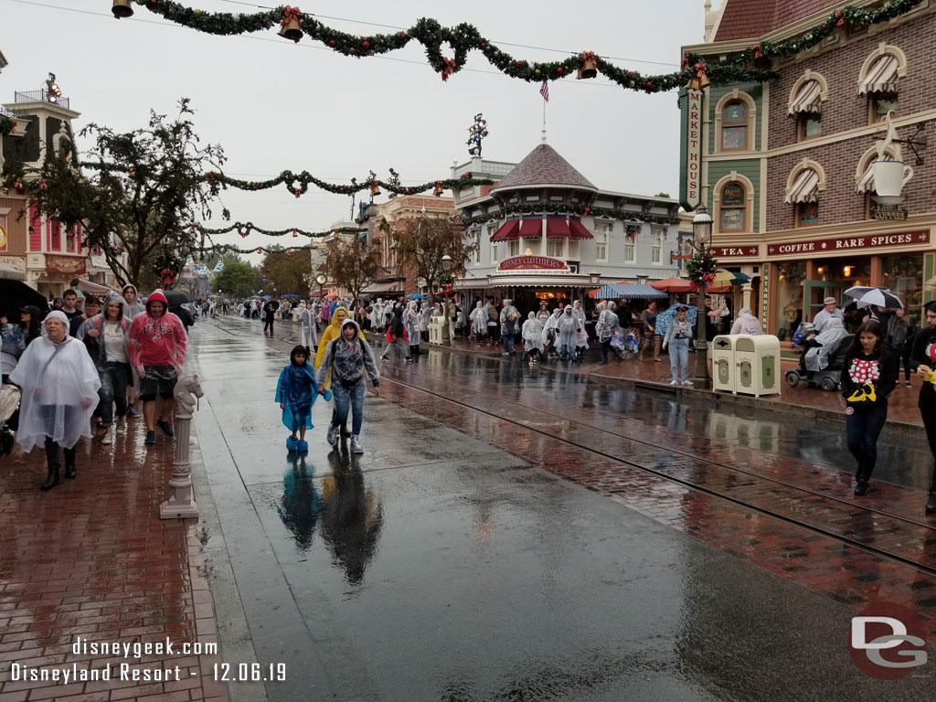 Found a spot for the Cavalcade (was not hard with the rain).