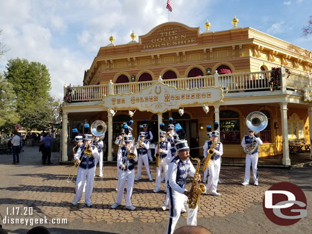 The Disneyland Band performing in Frontierland.