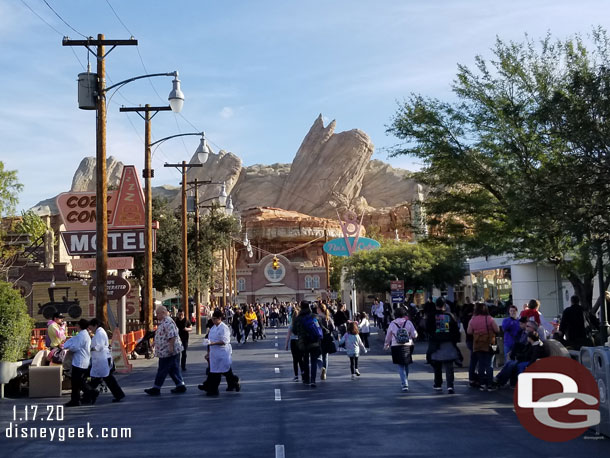 Route 66 in Cars Land is back to normal. 