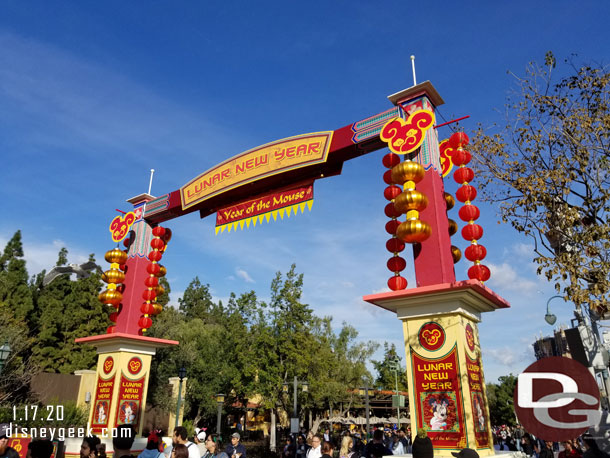 The Lunar New Year celebration at Disney California Adventure began today and runs through Feb 9th.