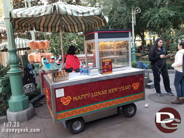 Outdoor vending cart.