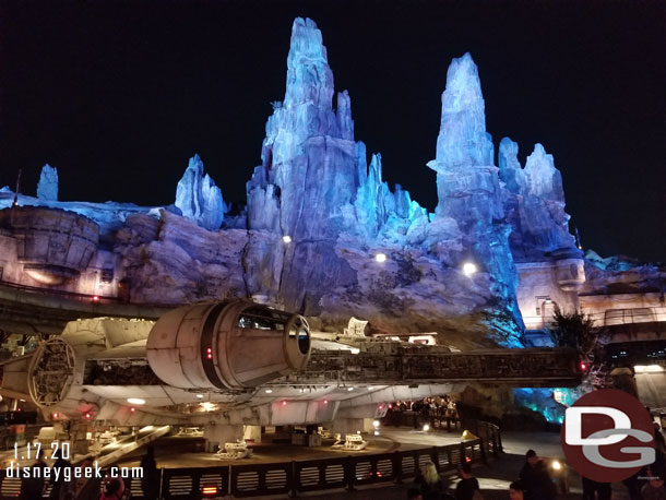 Only a 35 min wait posted for Smuggler's Run