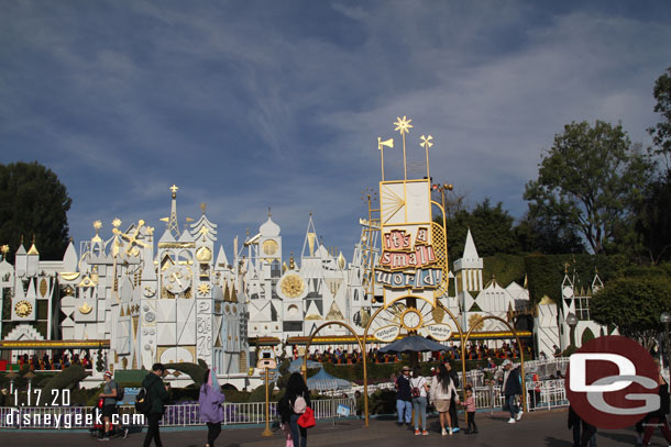 it's a small world has reopened after a very quick transition.  I plan to visit later.