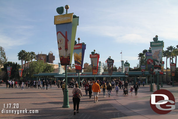 Making my way over to Disney California Adventure.