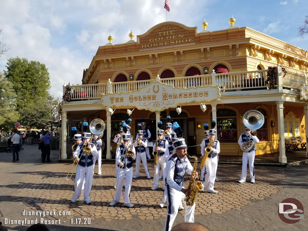 The Disneyland Band performing in Frontierland.