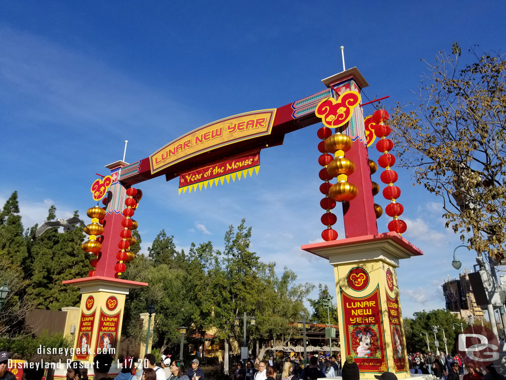 The Lunar New Year celebration at Disney California Adventure began today and runs through Feb 9th.