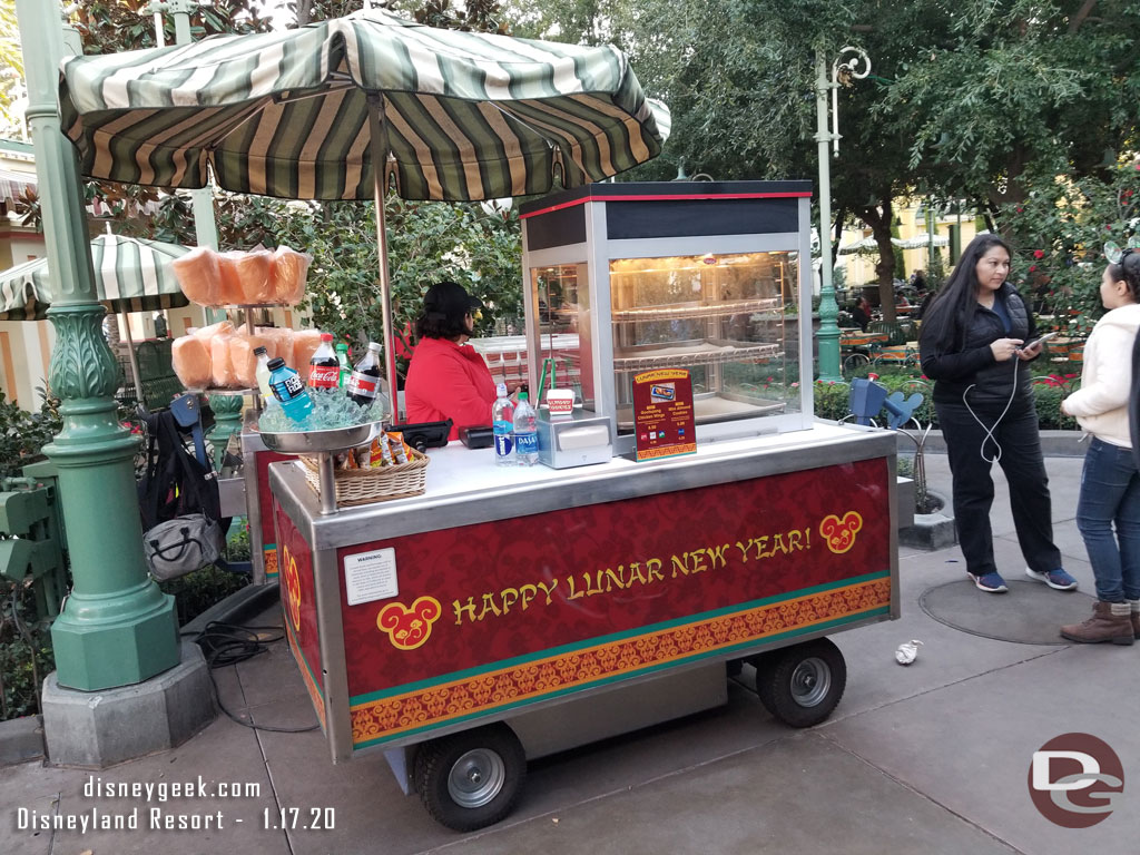 Outdoor vending cart.