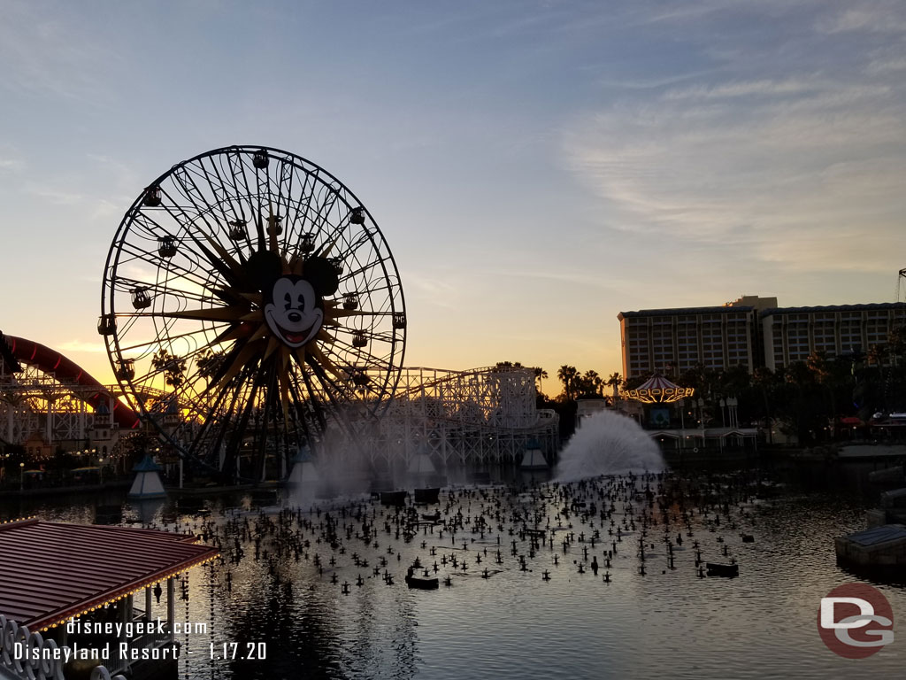 Paradise Bay is being prepared for World of Color and Hurry Home later this evening.  Just under 5 hours until show time.