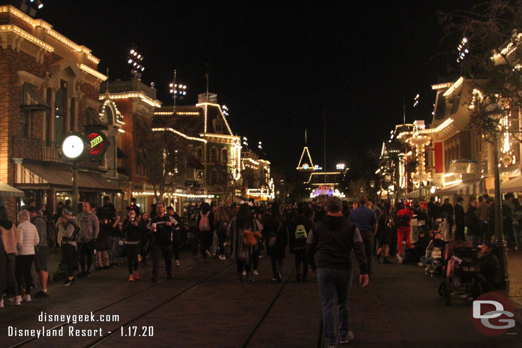 Main Street USA as I was exiting the park.