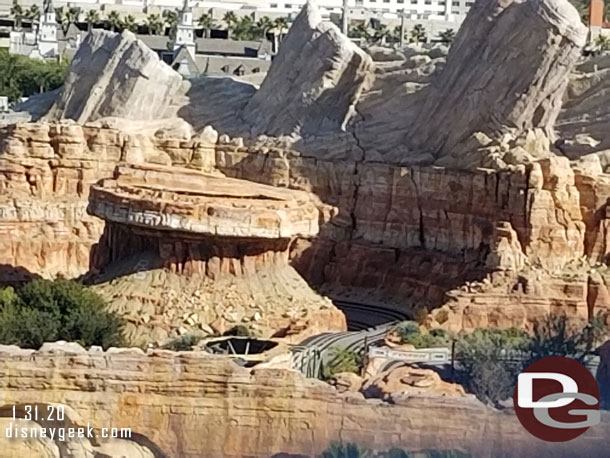 Radiator Springs Racers appears to be down. No sight of cars.