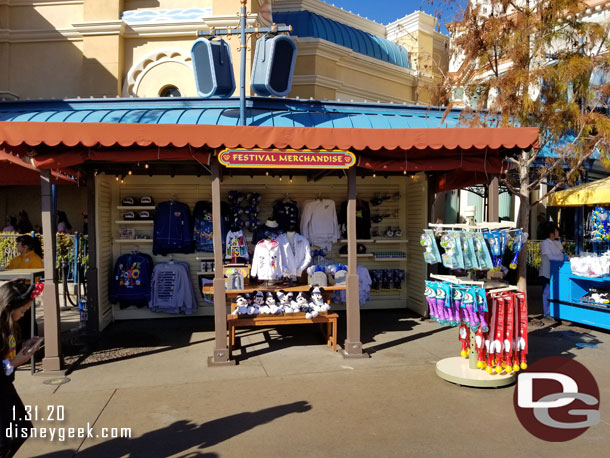 Festival Merchandise?  Lunar New Year has been replaced with 2020 items.   I spoke to a cast member and they said the remaining Lunar New Year items are at Seaside Souvenirs 