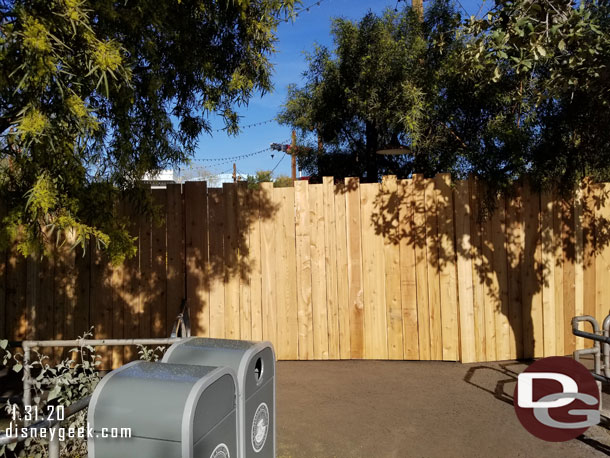 Half of Mater's is behind walls for renovation.