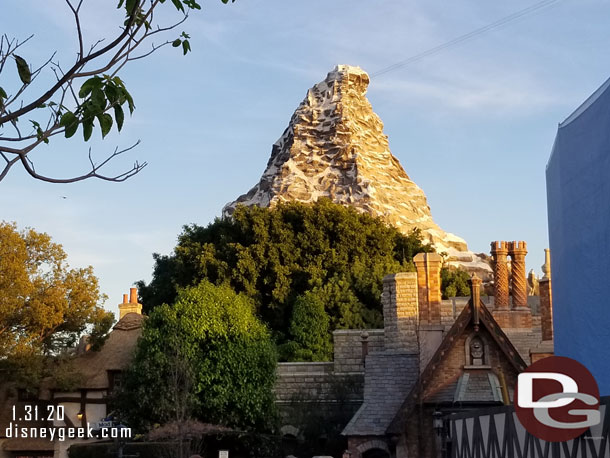 The Matterhorn as the sun was setting this evening.